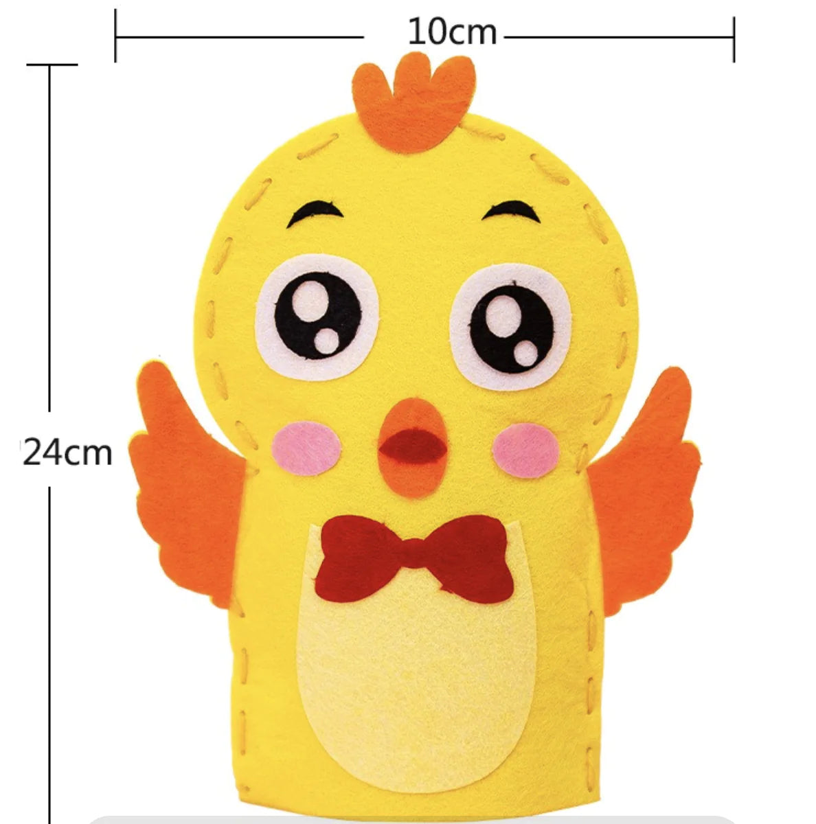 Children's Cloth Hand Puppet DIY Material Kit for Sewing