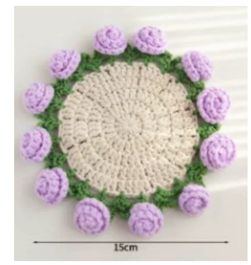 Rose Crochet Coaster Kit