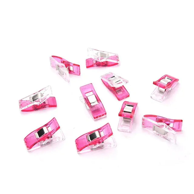 White and Red Plastic Ax Head Strong Clamps for Sewing
