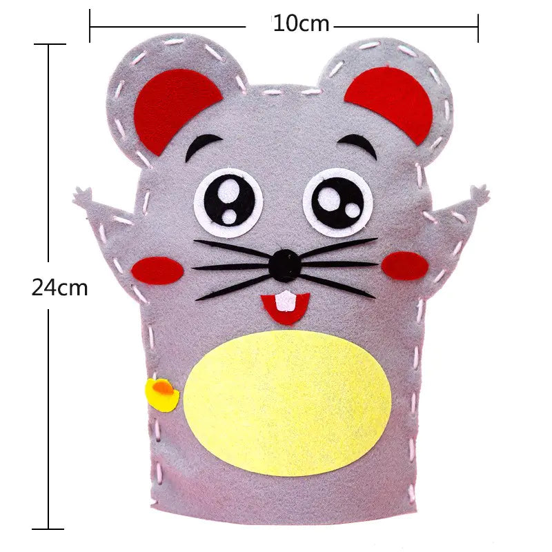 Children's Cloth Hand Puppet DIY Material Kit for Sewing