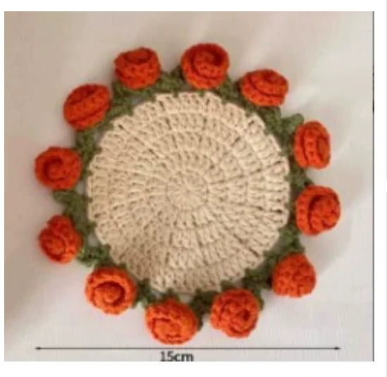 Rose Crochet Coaster Kit