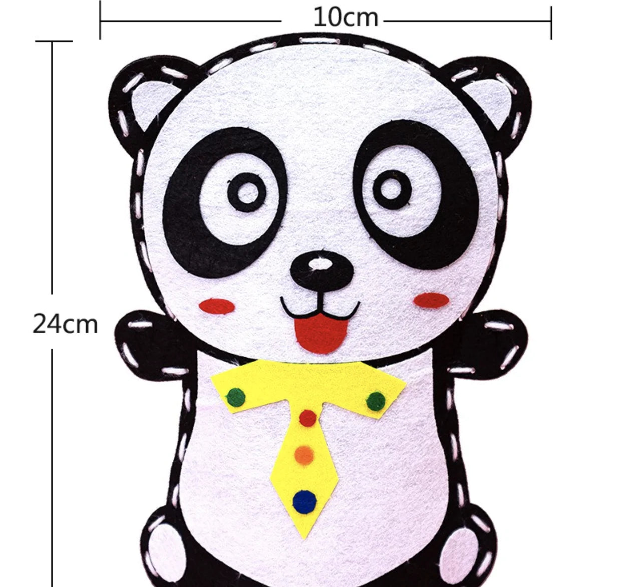 Children's Cloth Hand Puppet DIY Material Kit for Sewing