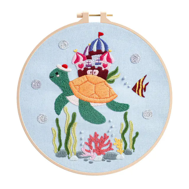 Animal DIY Embroidery Kit - Fish Pattern for Beginners