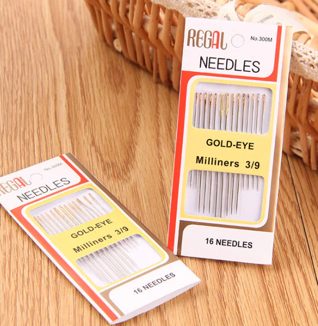 16 Gold Needles DIY Accessories Sewing Needles