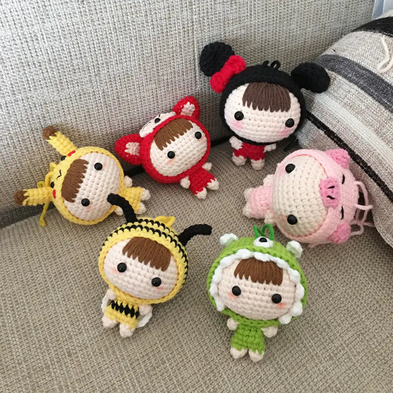 Crochet Doll Keychain Kit