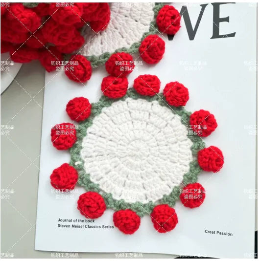 Rose Crochet Coaster Kit