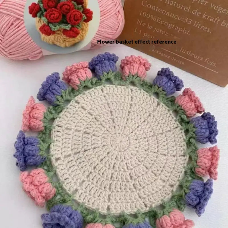 Rose Crochet Coaster Kit