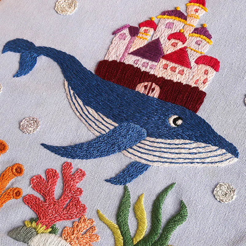 Animal DIY Embroidery Kit - Fish Pattern for Beginners