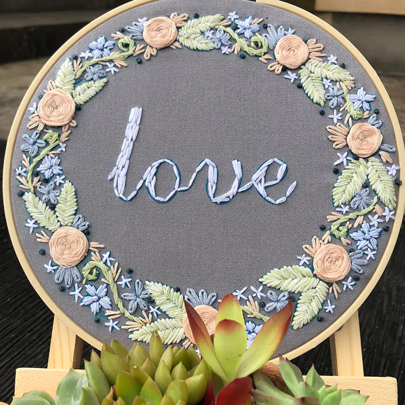 DIY 3D Flower Embroidery Kit for Beginners and Gifts