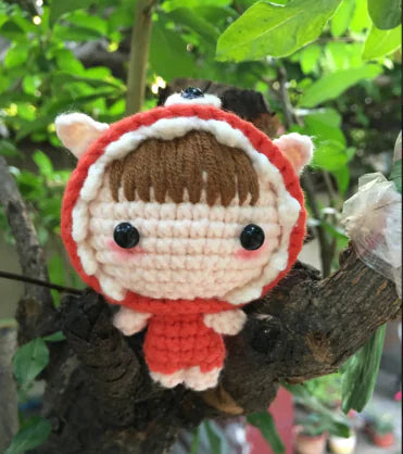 Crochet Doll Keychain Kit