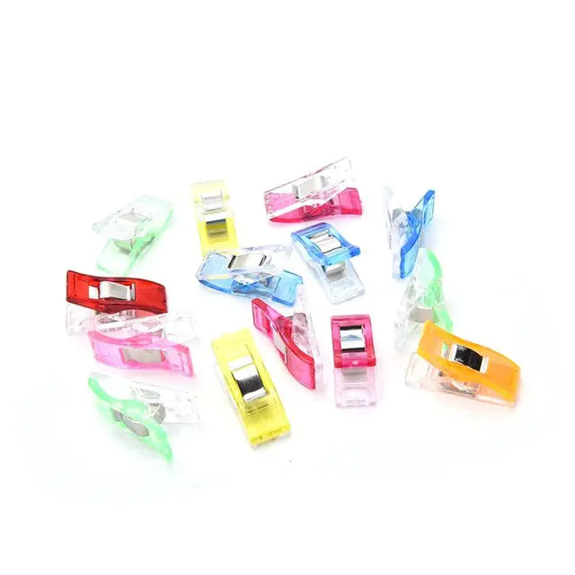 White and Red Plastic Ax Head Strong Clamps for Sewing