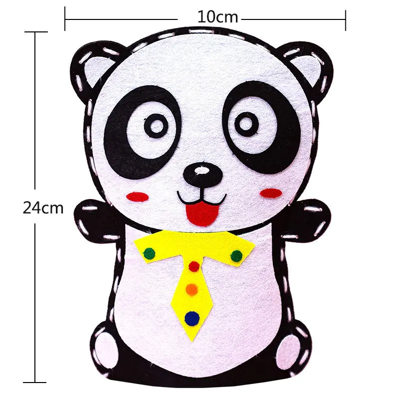 Children's Cloth Hand Puppet DIY Material Kit for Sewing