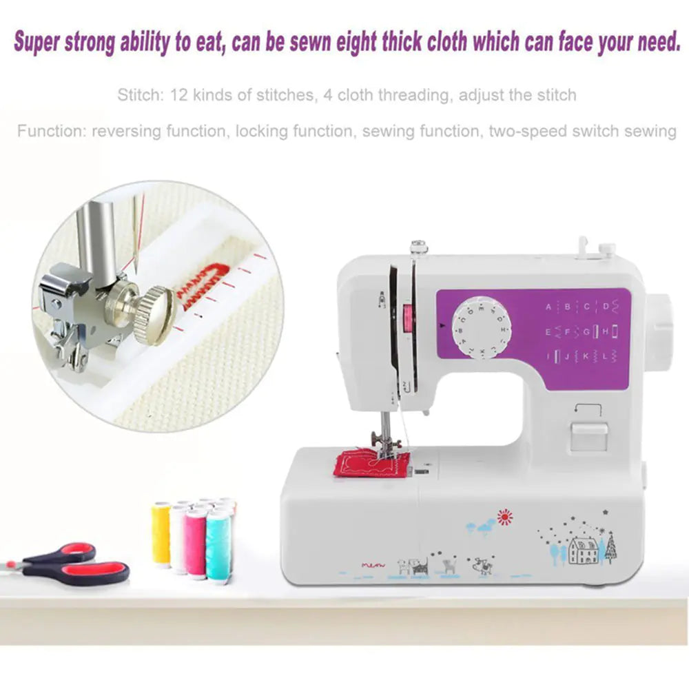 Multi-Functional Sewing Machine with 12 Stitches