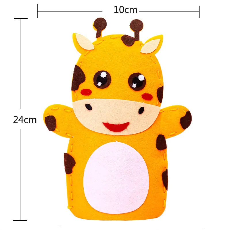 Children's Cloth Hand Puppet DIY Material Kit for Sewing