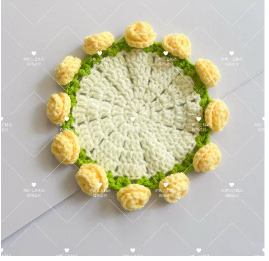 Rose Crochet Coaster Kit