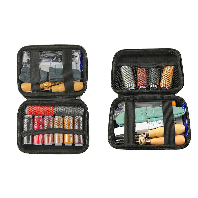 DIY Leather Sewing Tools Set with Needle and Thread