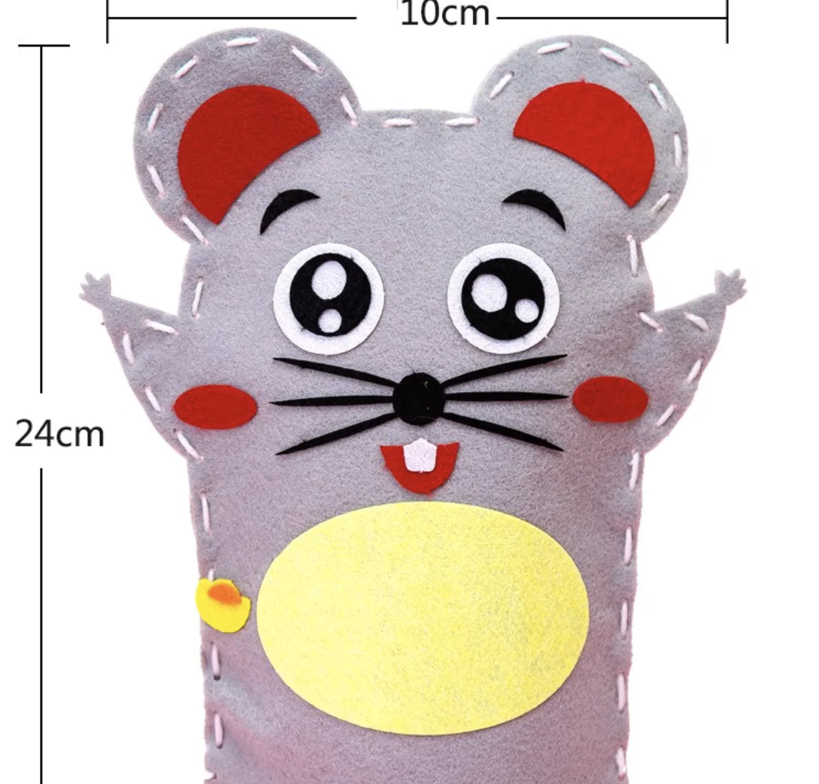 Children's Cloth Hand Puppet DIY Material Kit for Sewing