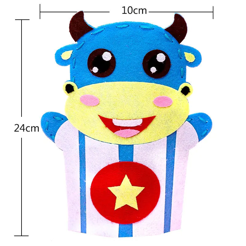 Children's Cloth Hand Puppet DIY Material Kit for Sewing