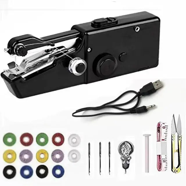 Portable Mini Sewing Machine with Accessories Set