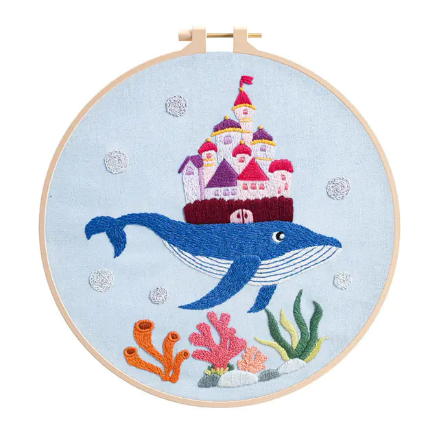 Animal DIY Embroidery Kit - Fish Pattern for Beginners