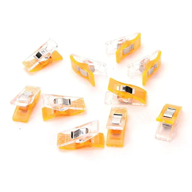 White and Red Plastic Ax Head Strong Clamps for Sewing