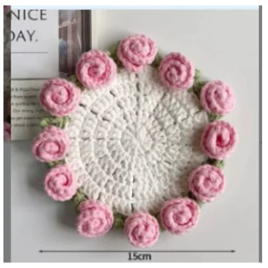 Rose Crochet Coaster Kit