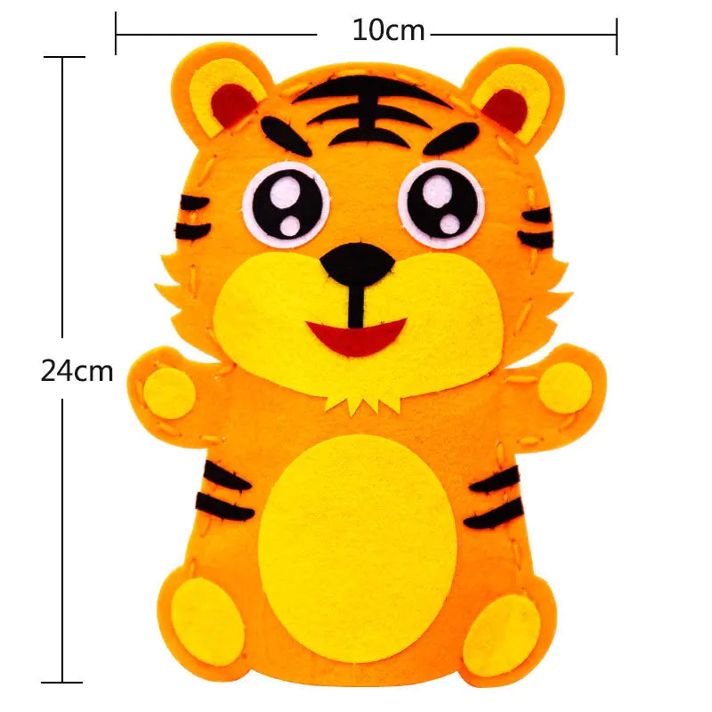 Children's Cloth Hand Puppet DIY Material Kit for Sewing