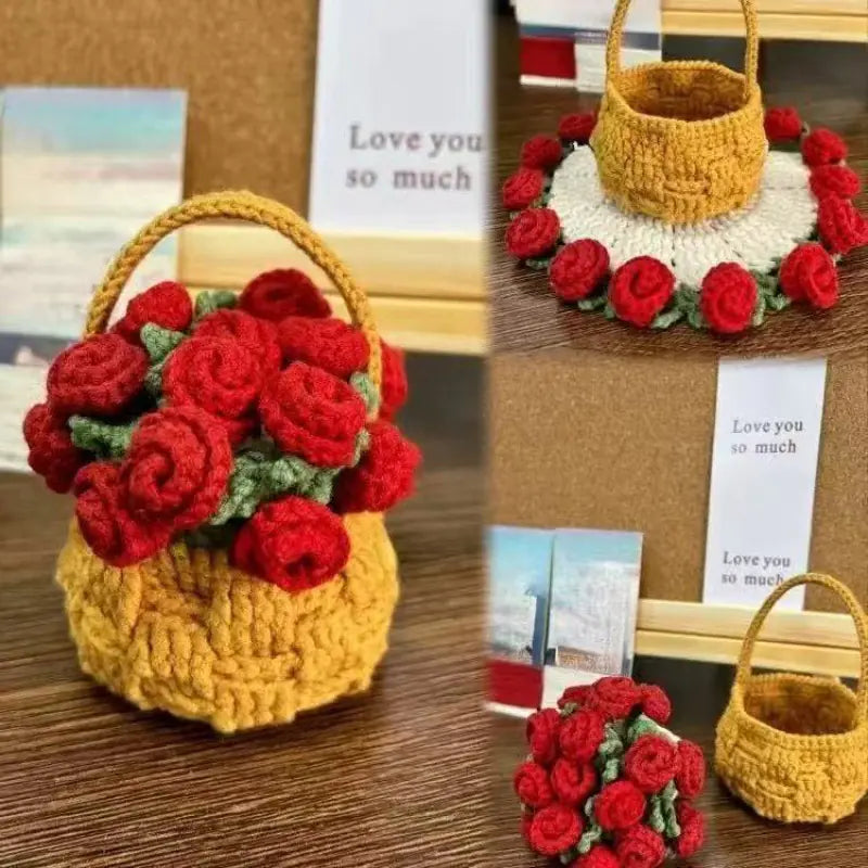 Rose Crochet Coaster Kit