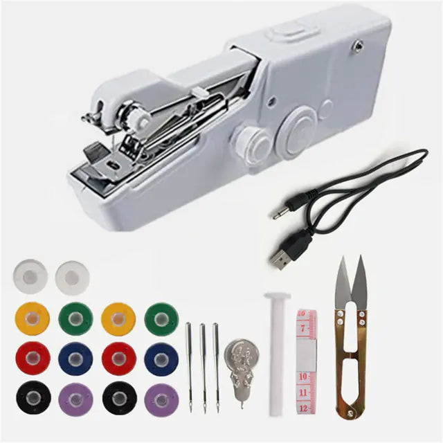 Portable Mini Sewing Machine with Accessories Set