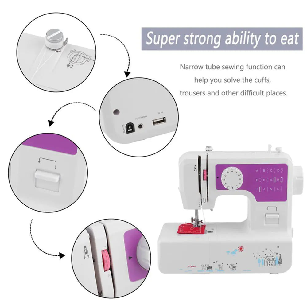 Multi-Functional Sewing Machine with 12 Stitches