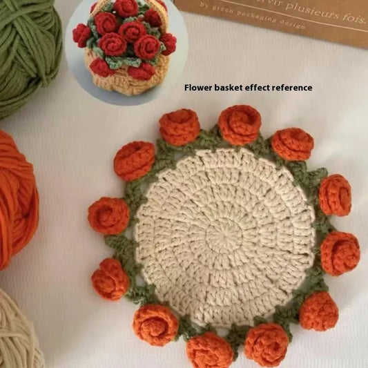 Rose Crochet Coaster Kit