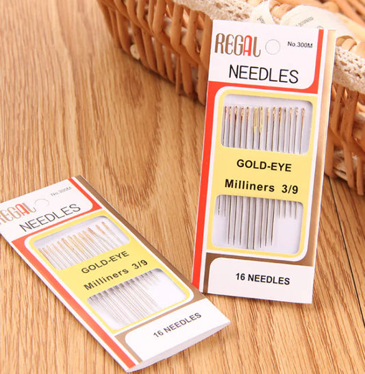 16 Gold Needles DIY Accessories Sewing Needles