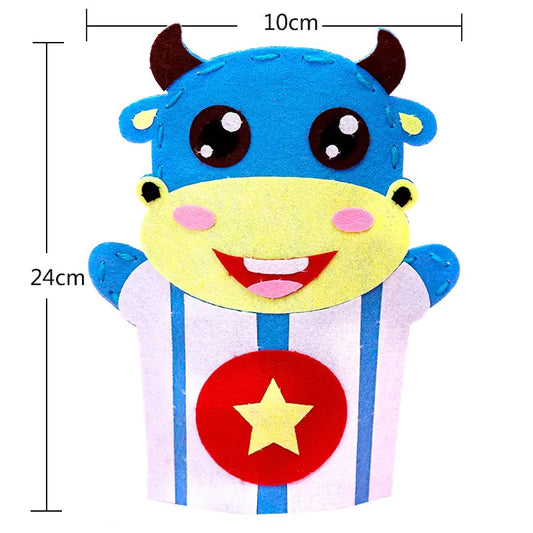 Children's Cloth Hand Puppet DIY Material Kit for Sewing