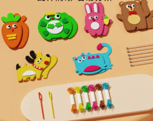 Cognitive Sewing Kit with Creative Craft Materials (One Set)